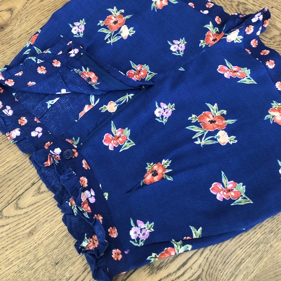 High waisted floral shorts - Picture 4 of 8